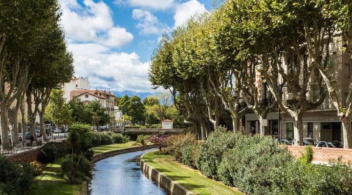 Perpignan, zonnige stad in Frankrijk