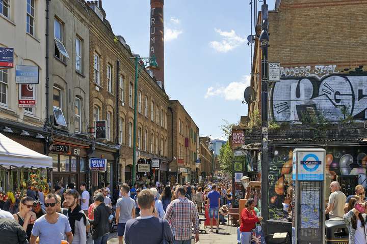Brick Lane Market in Londen