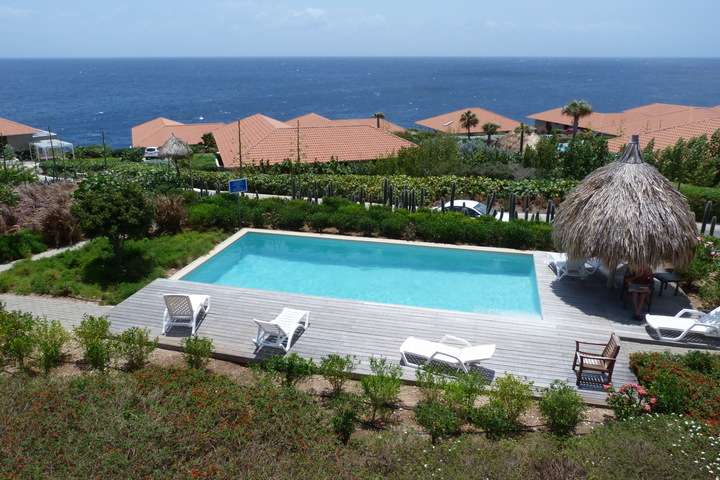 Het zwembad bij het prachtige vakantiehuis