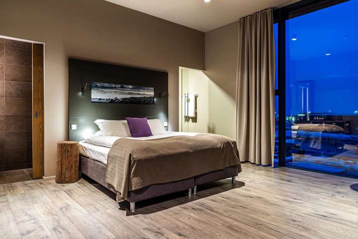 De deluxe kamer bij Hotel Vik í Mýrdal