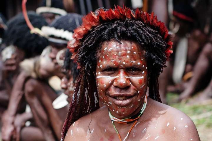Traditionele Papoea-vrouw