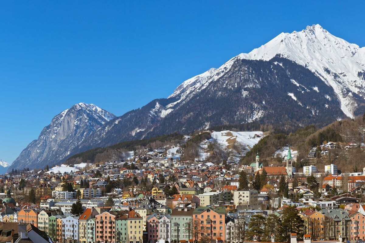 Berglandschap Innsbruck, Oostenrijk