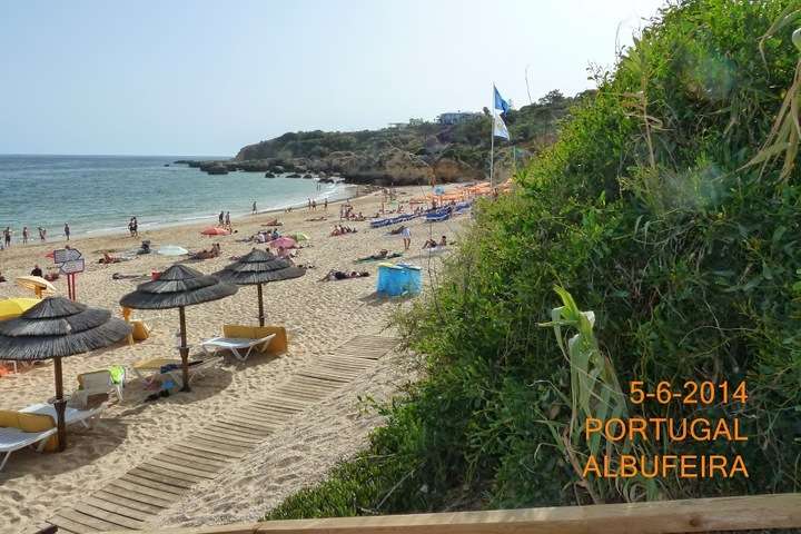 Strand van Albufeira, Portugal