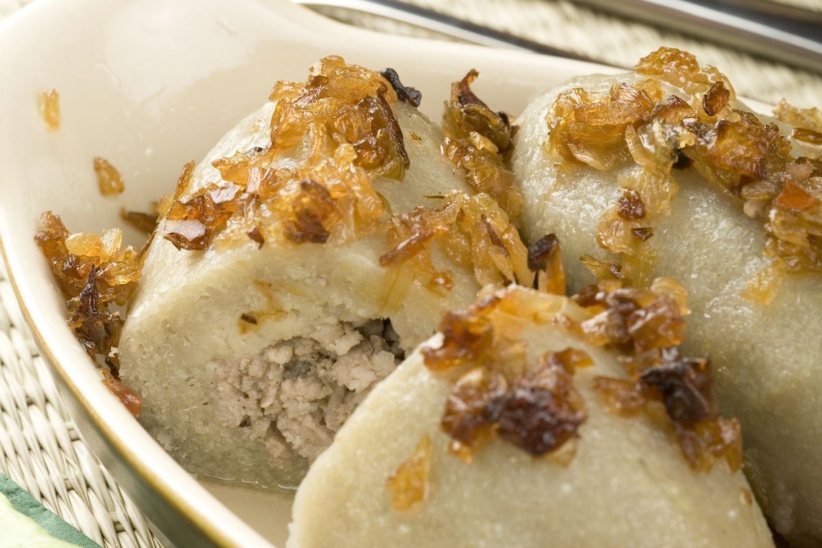 Gevulde aardappelknoedels