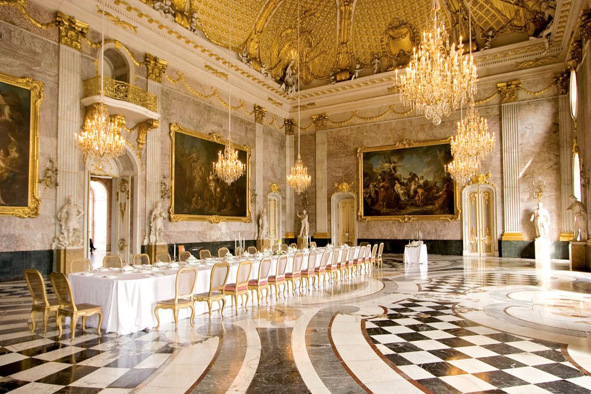 Het interieur van paleis Potsdam