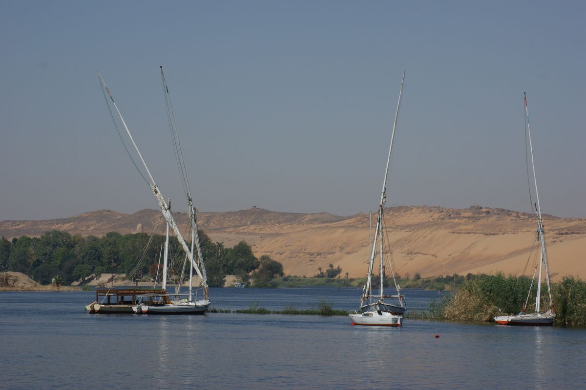 Feluca`s Aswan Egypte vakantie