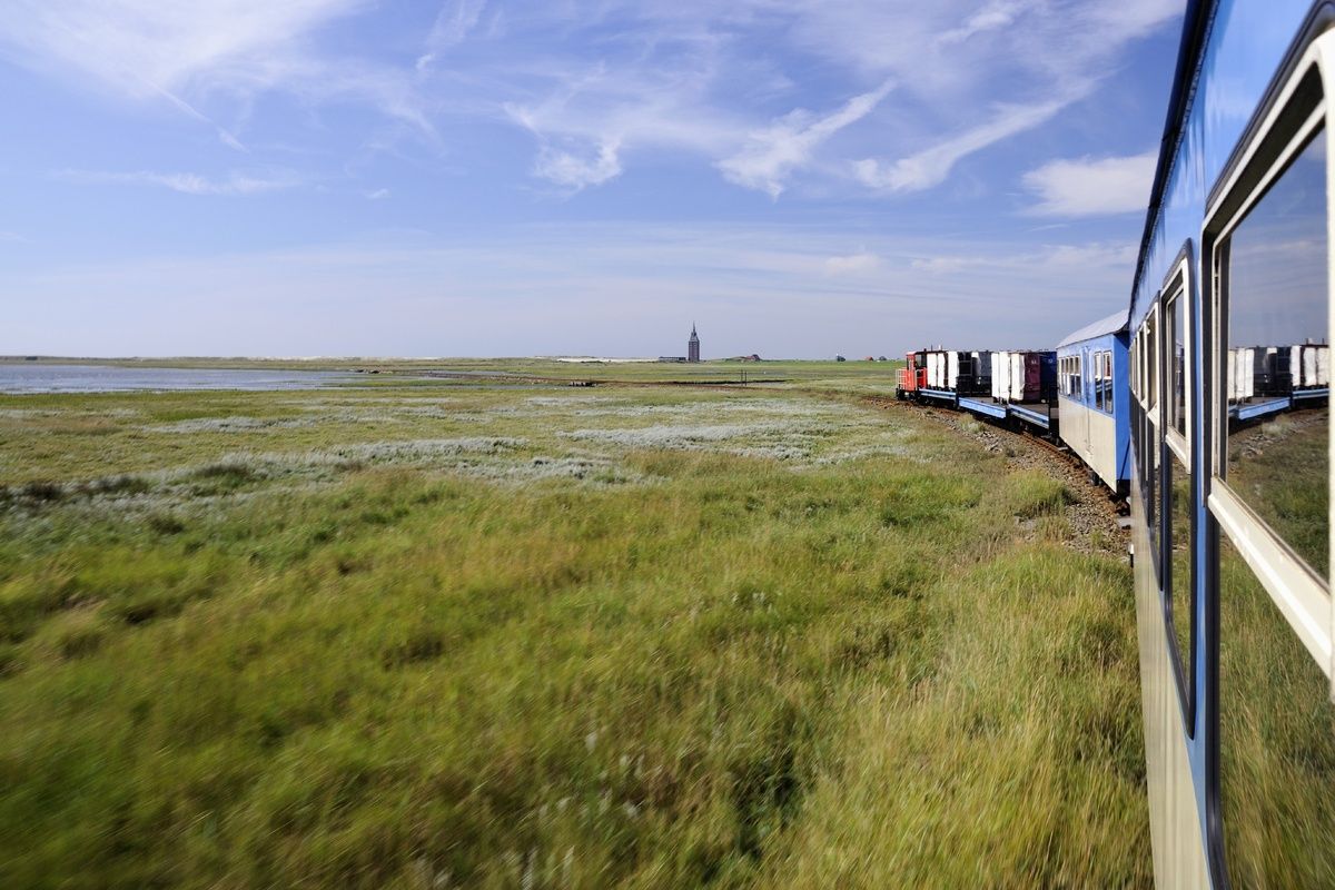Eilandtrein door Wangerooge