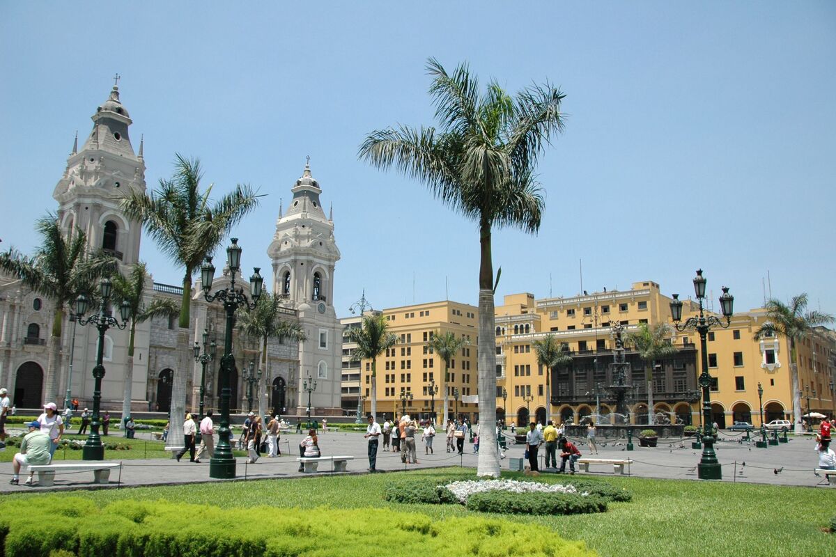 De kathedraal in de Peruaanse hoofdstad Lima