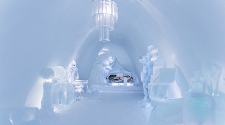 Luxe kamer in het ijshotel  Paulina Holmgren