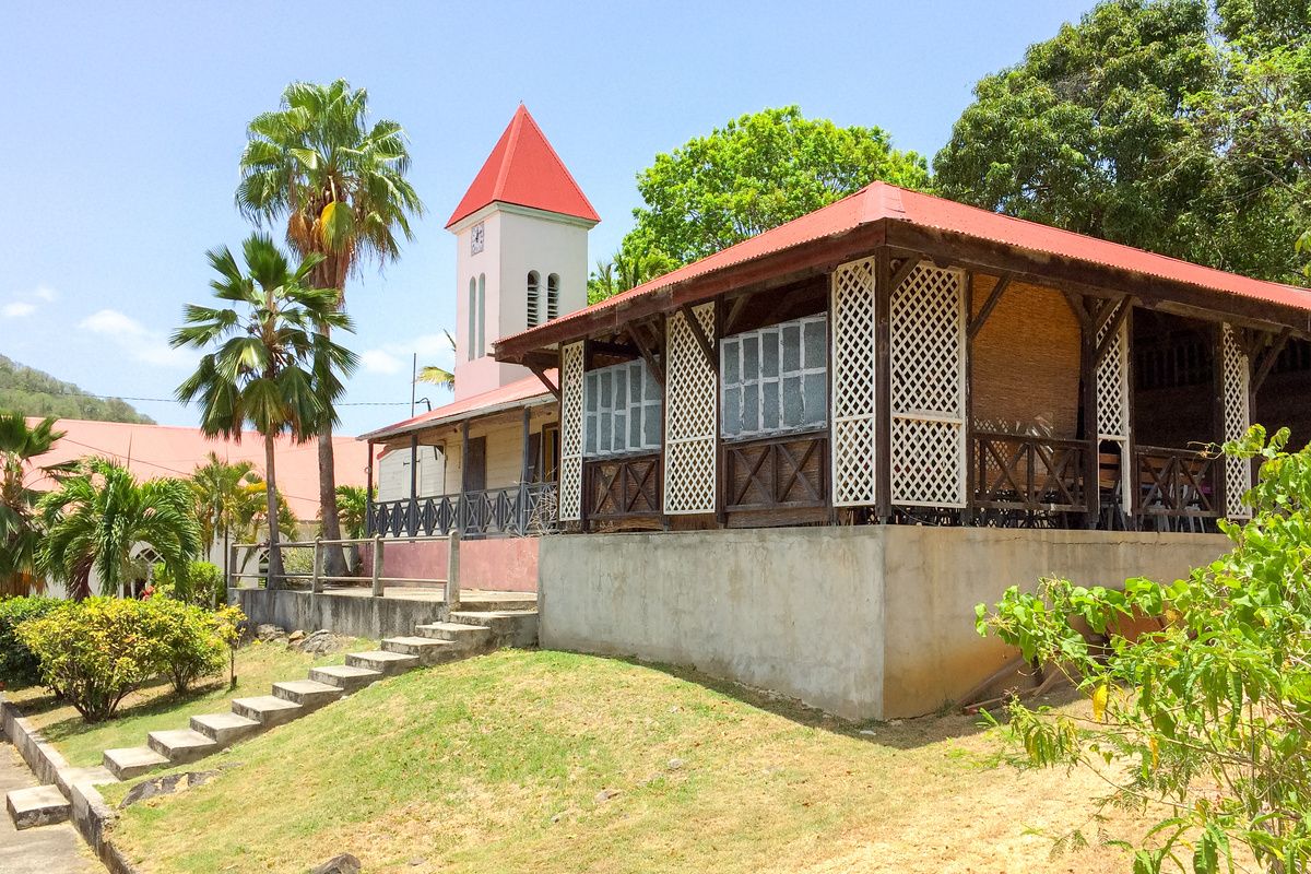 De kerk van Deshaies