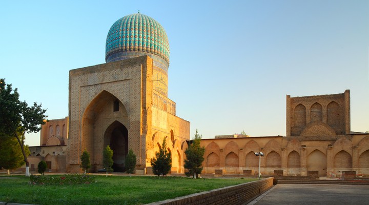 ibi Khanym Moskee in Samarkand, Oezbekistan