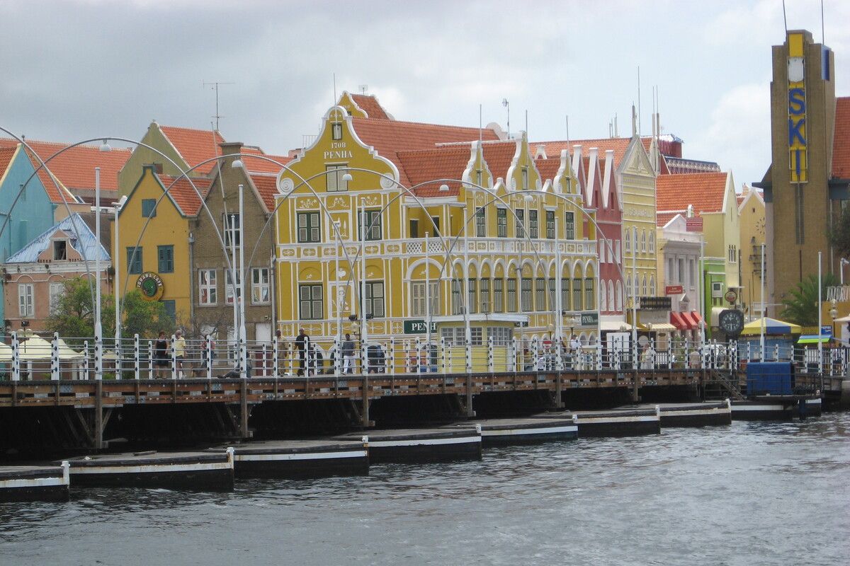 De kleurrijke huisjes van Willemstad