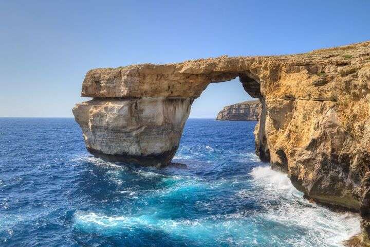 Een prachtige klif op het eiland Gozo