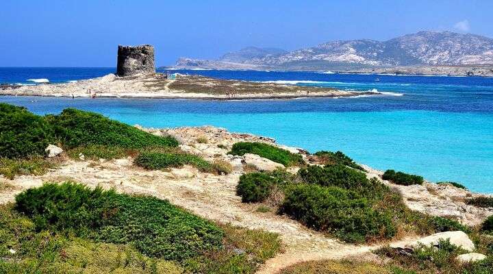 La Pelosa Beach, Sardini, Itali