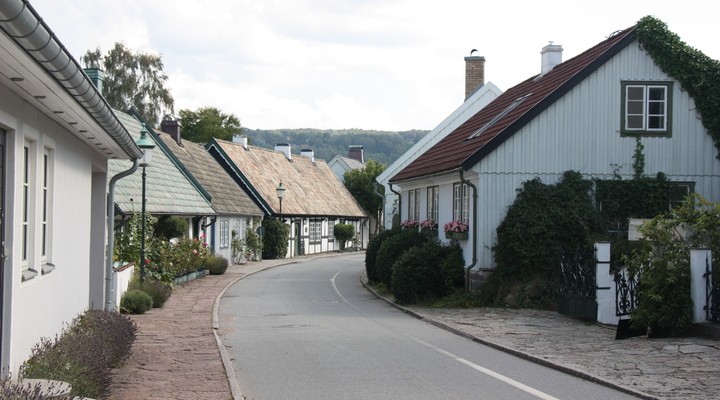 Een weg door het oude gedeelte van Bstad