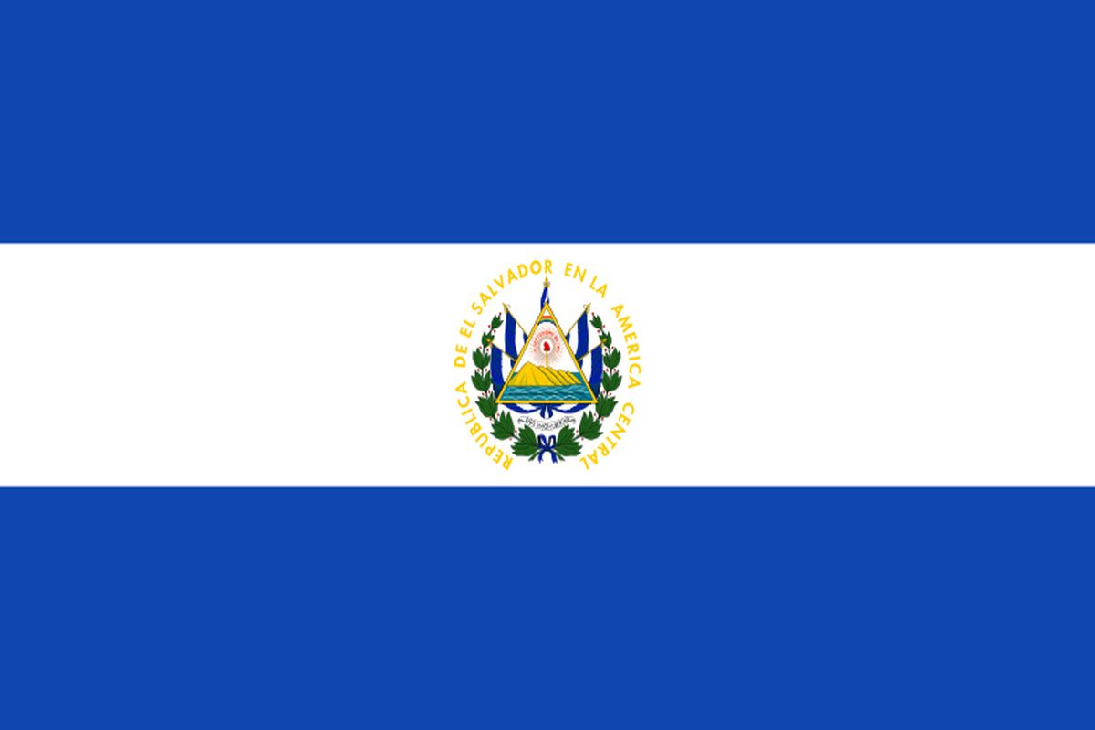 De vlag van El Salvador