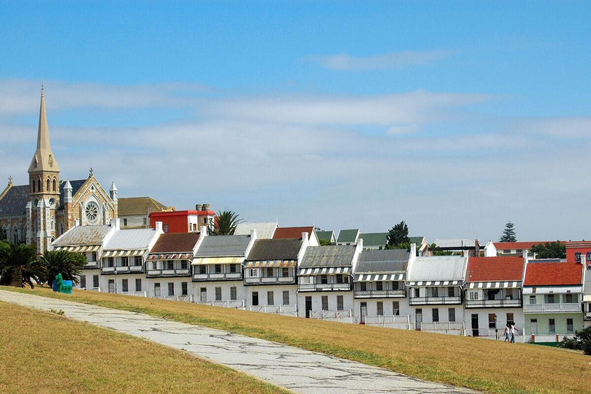 Donkin huizen Port Elizabeth Zuid-Afrika