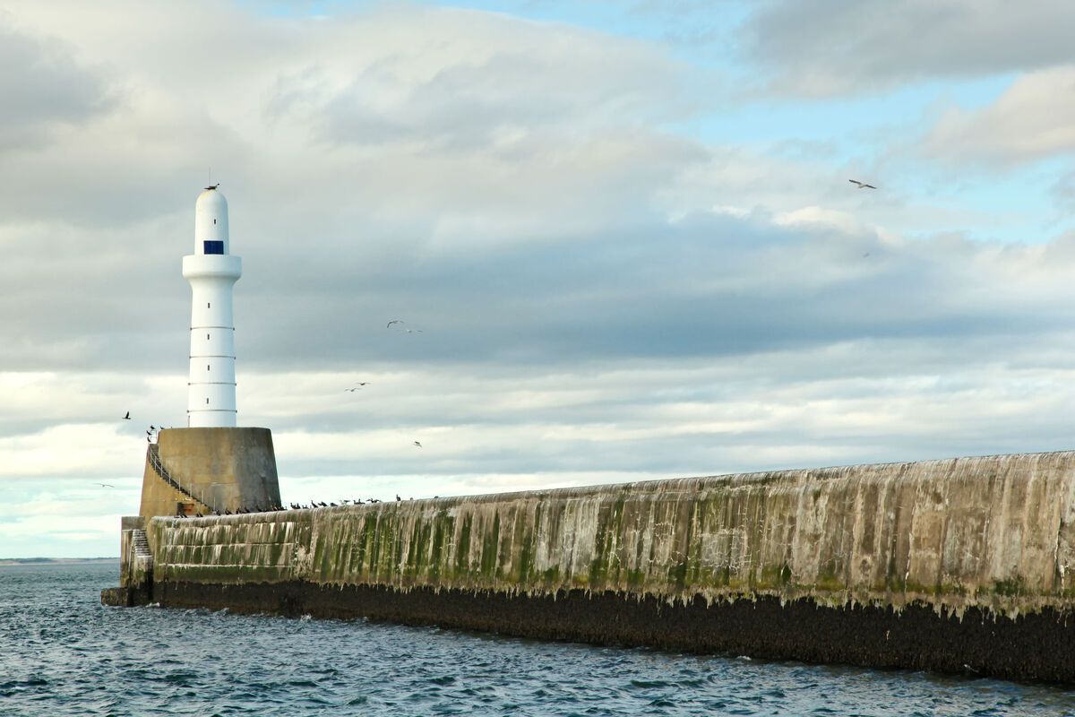Vuurtoren in Aberdeen, Schotland