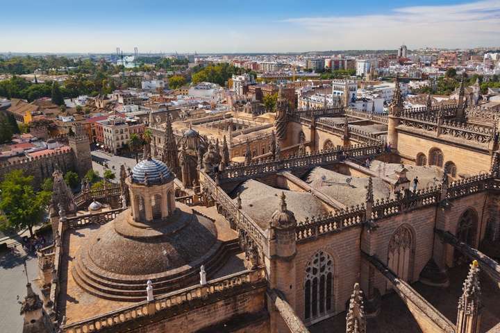 Uitzicht vanuit de Giralda, Sevilla