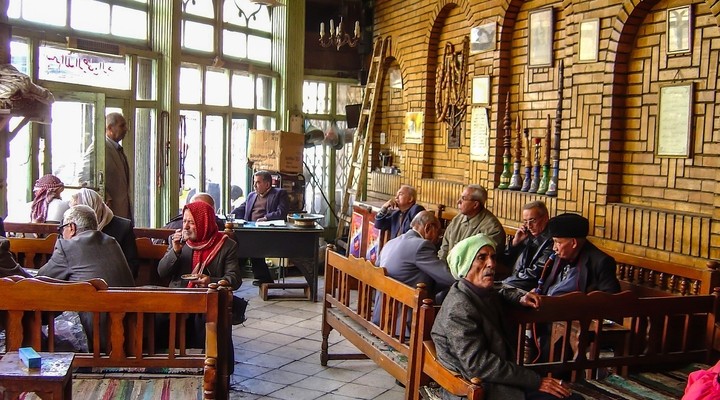 Shisha cafe Bagdad, hoofdstad Irak