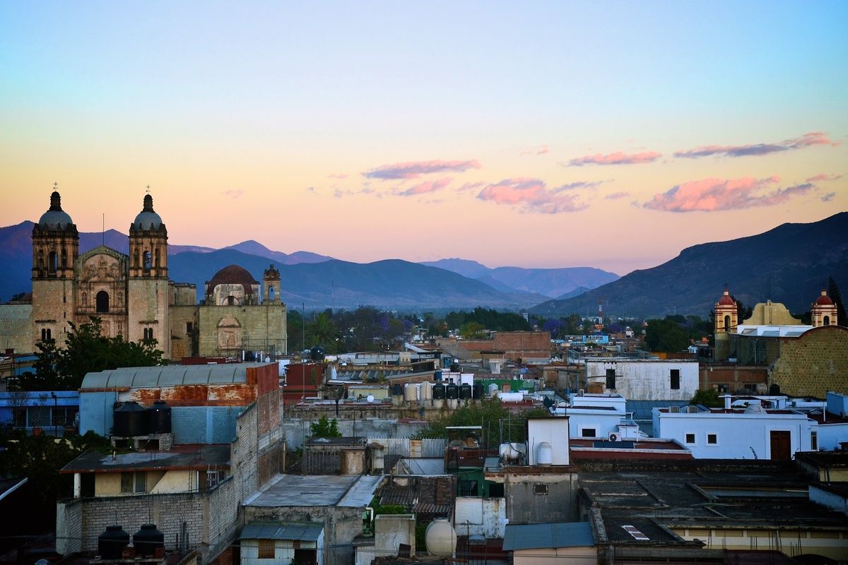 Uitzicht over Oaxaca