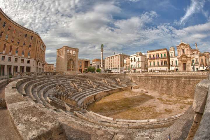 Het amfitheater in Lecce
