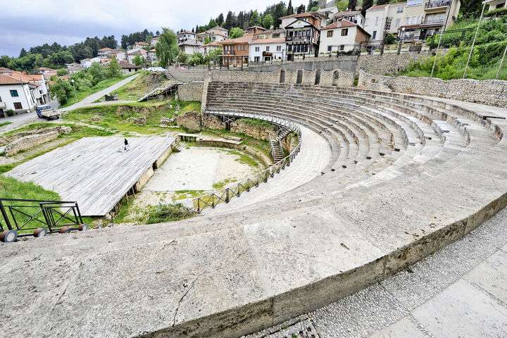 Het antieke theater van Ohrid