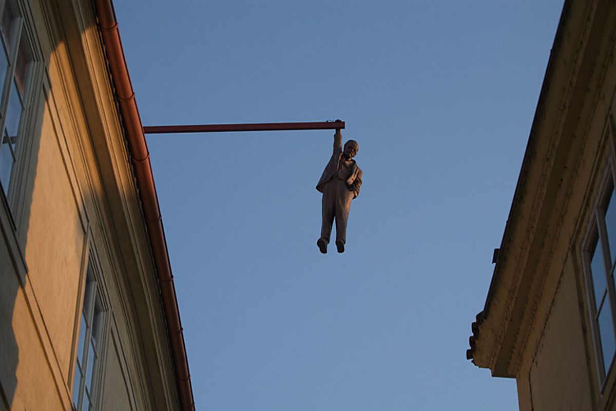 Man hanging out in Tsjechi&euml;