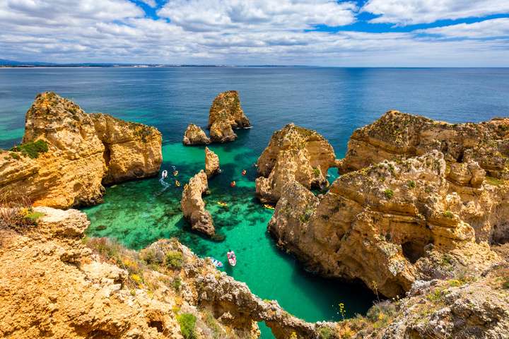 Rotsformaties bij Ponta da Piedade