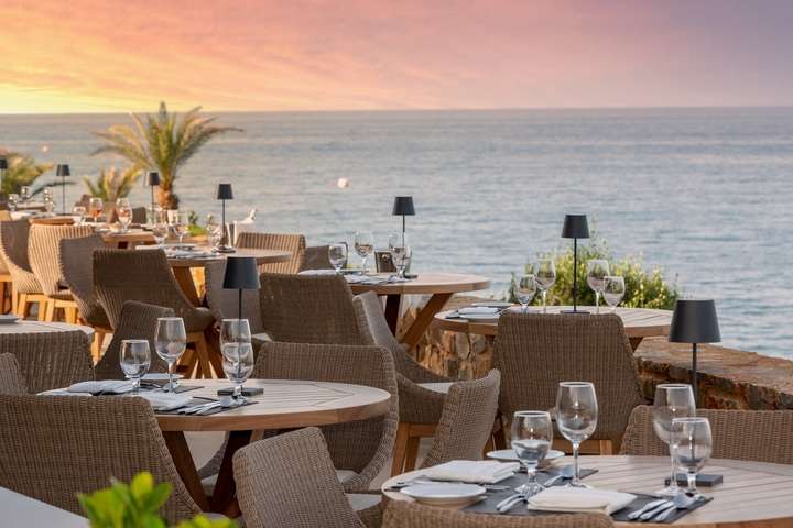 Tijdens het eten heb je een prachtig uitzicht