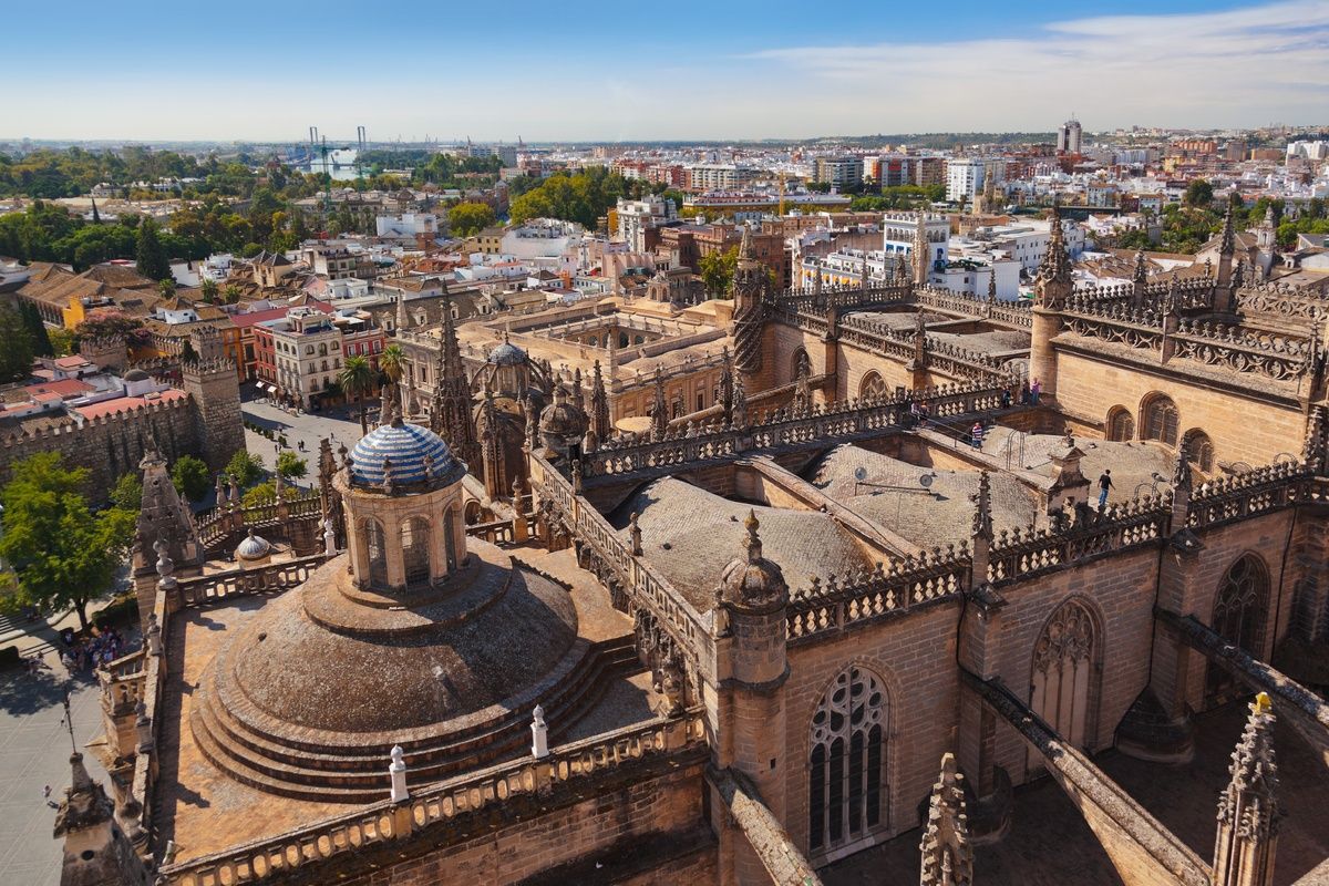 Uitzicht vanuit de Giralda, Sevilla
