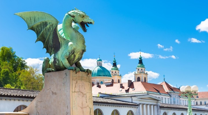 Dragon Bridge (drakenbrug) Ljubljana