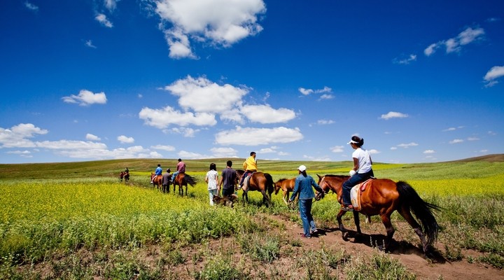 Paardrijden in Mongoli