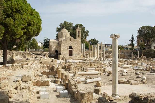 De westkust van Cyprus