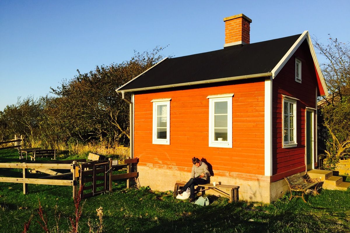 Typisch huis op �land