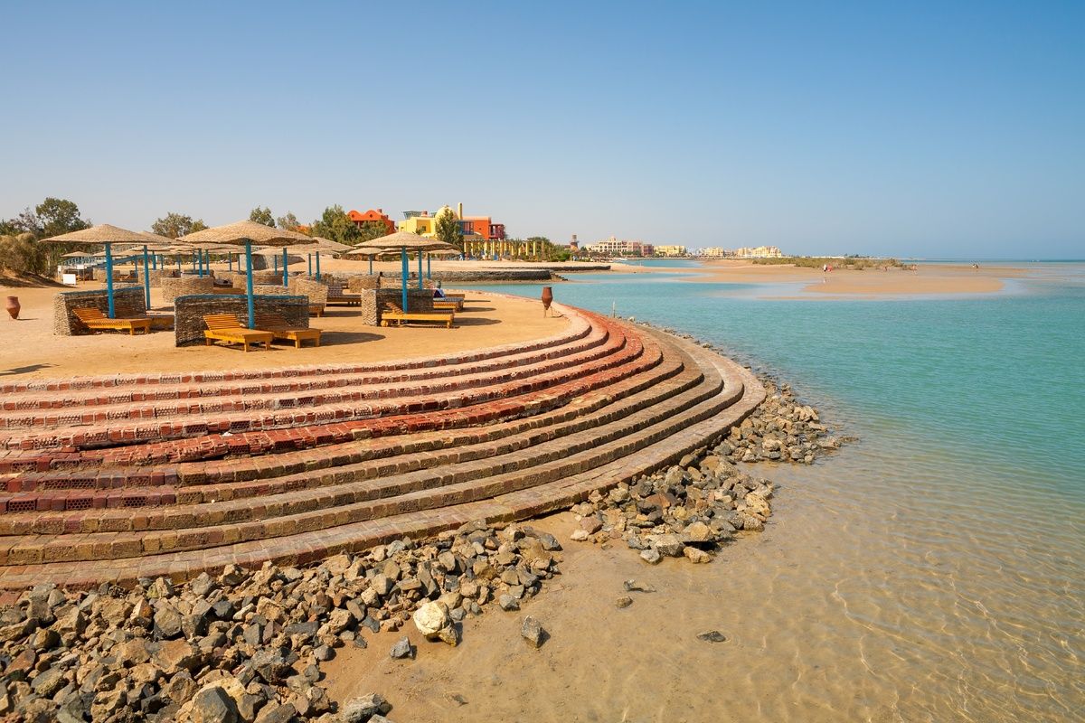 Strand van El Gouna