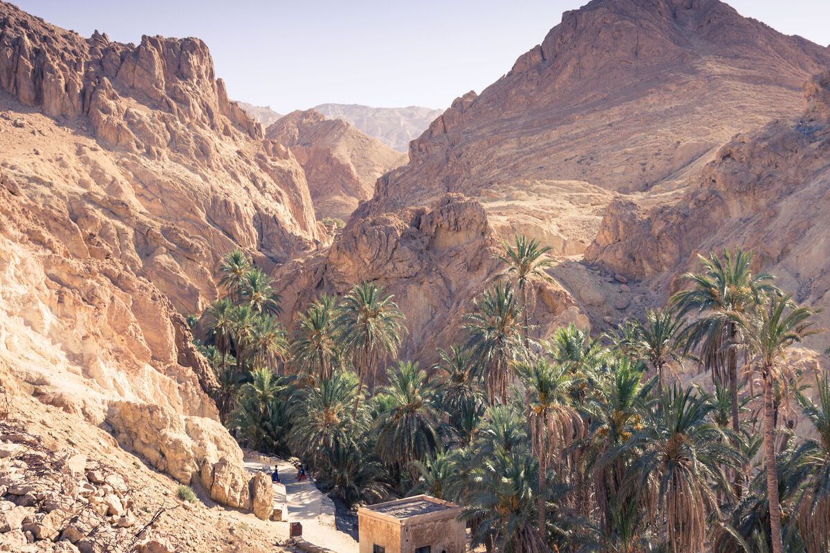 Gebergte in Tunesi�