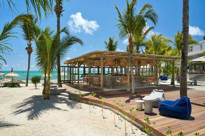 De bar op het strand