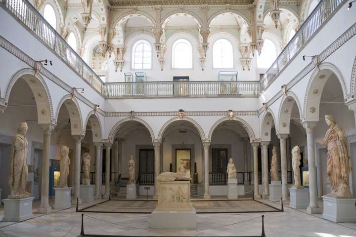 Een zaal in het Nationaal Museum Bardo