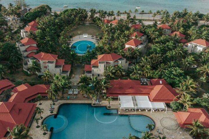 Luchtfoto van het hotel