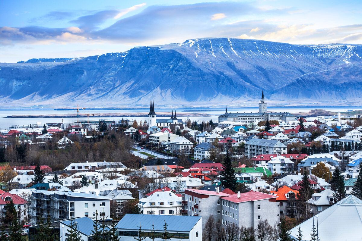 De IJslandse hoofdstad Reykjavik
