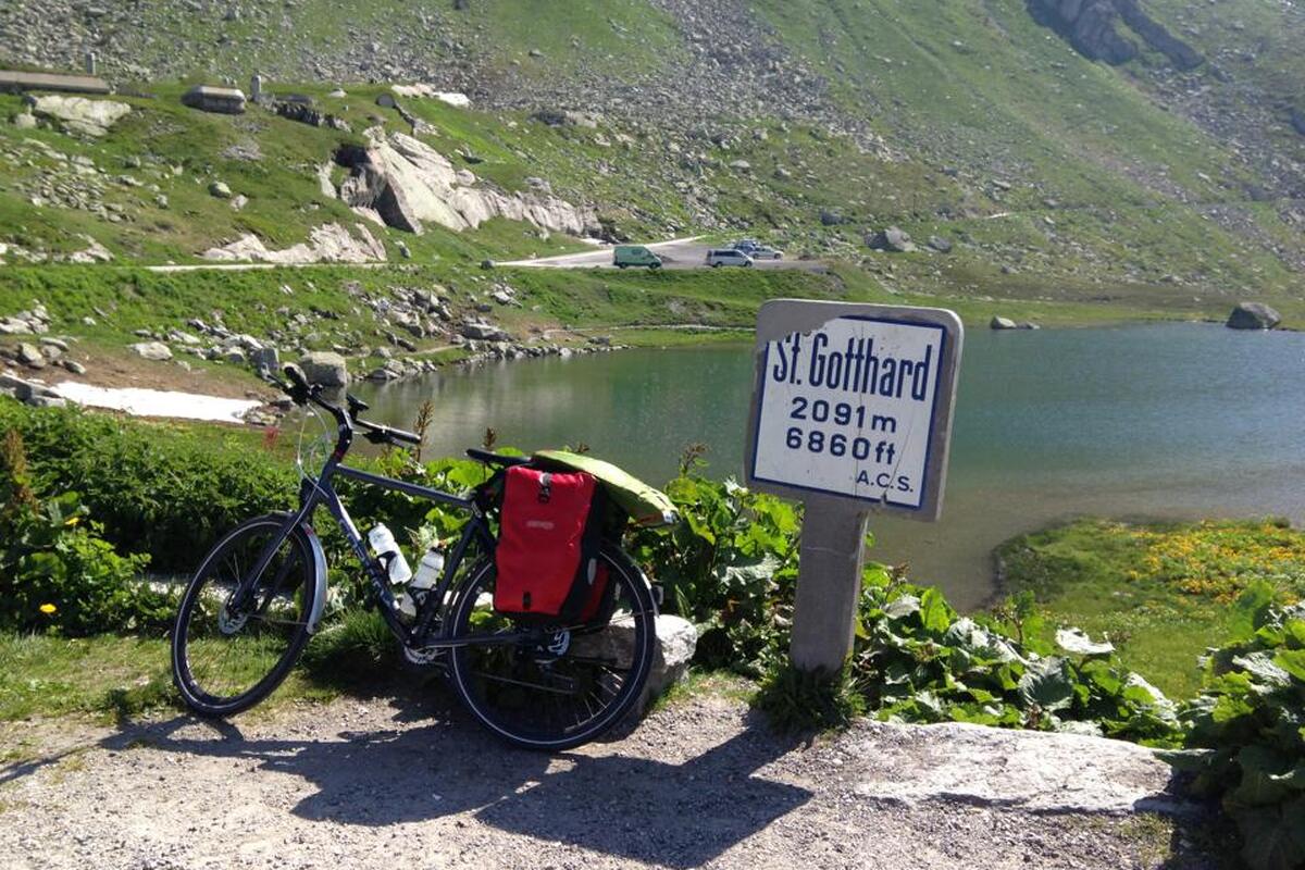 Fietstocht Gothard tunnel