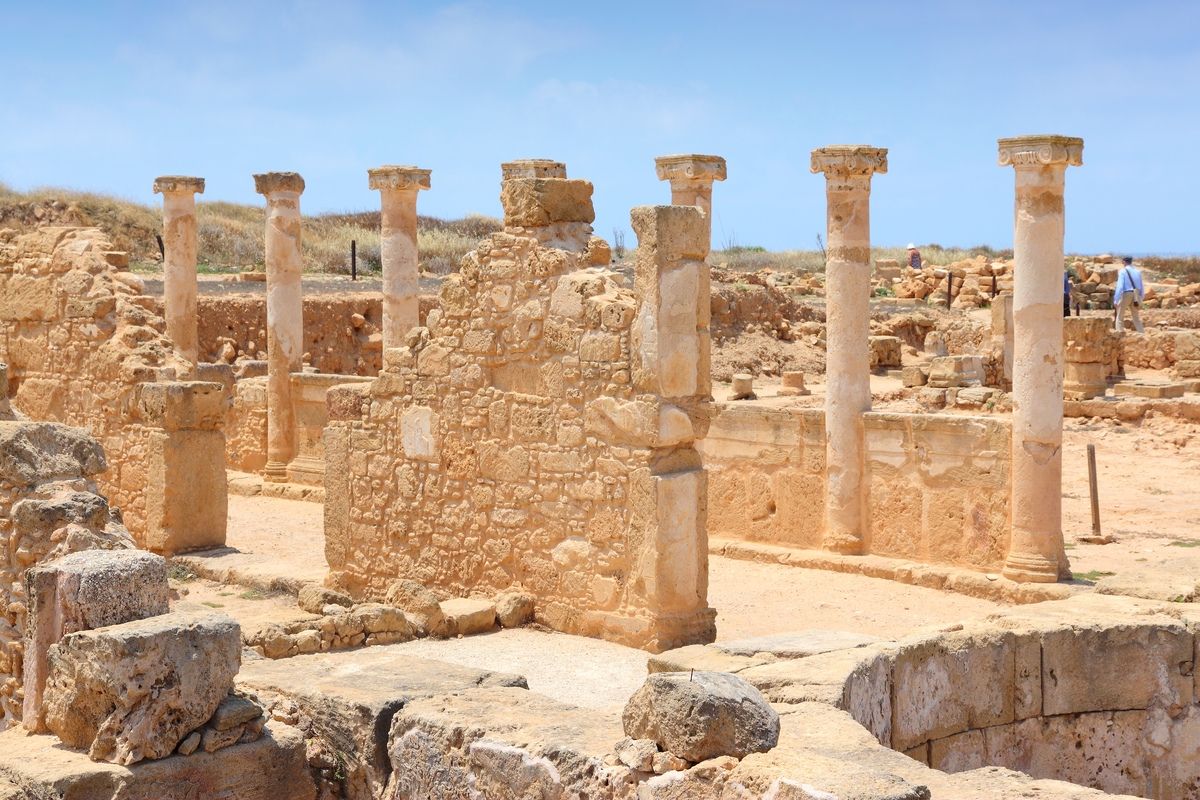 Het archeologisch park in Paphos