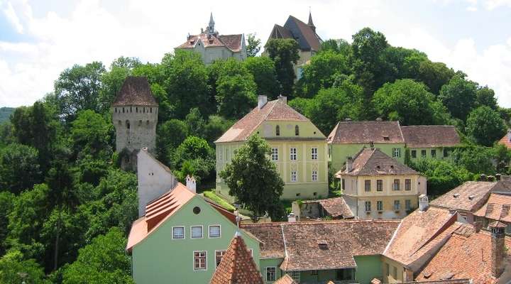 De kleurrijke huizen van Sighișoara