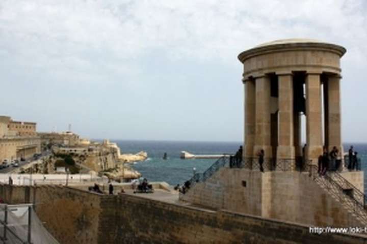 Valletta, Malta, gebouw aan het water