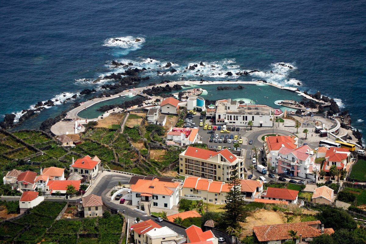 Porto Moniz, plaatsje Madeira, Portugal