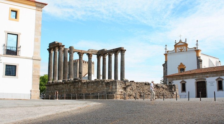 Romeinse tempel Diana in vora, Portugal