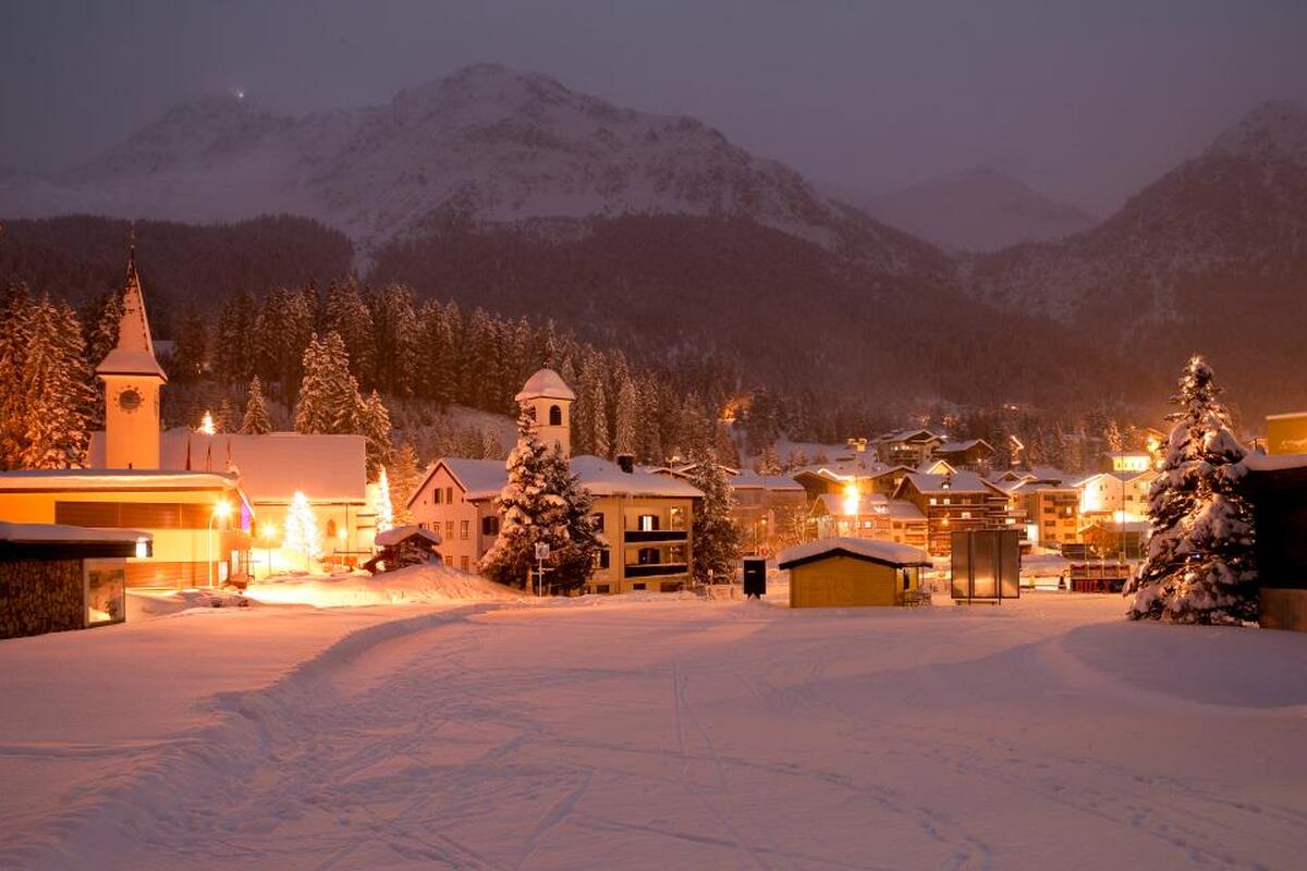Gezellige wintersfeer in Lenzerheide