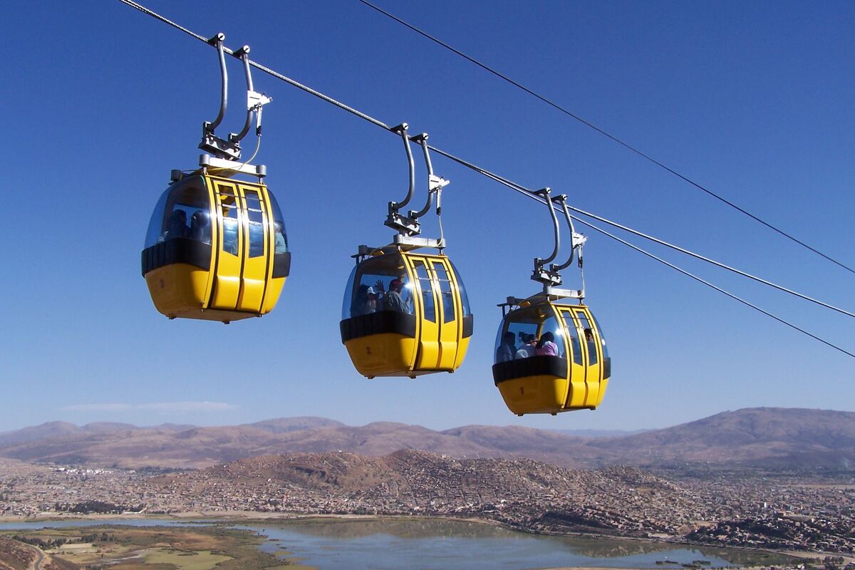 Kabelbaan in Bolivia