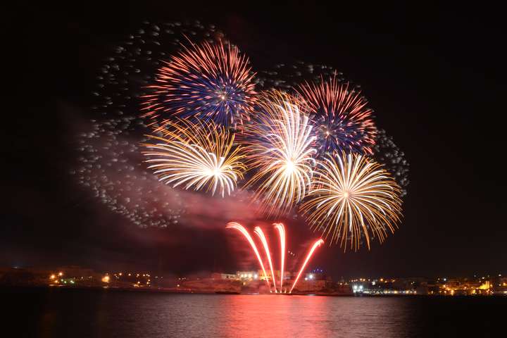 Vuurwerk gemaakt door een van de 35 lokale bedrijven